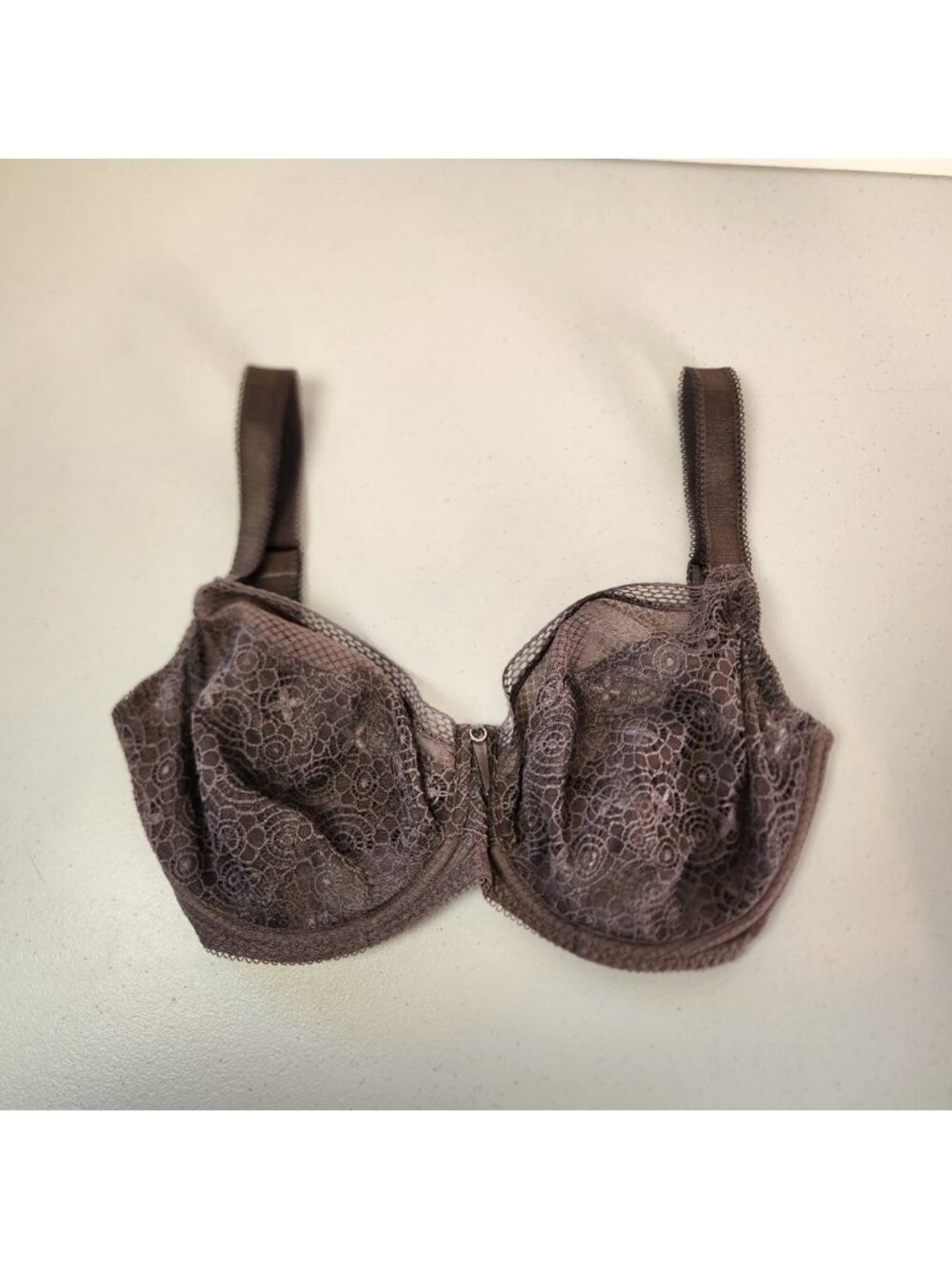 Freya Expression Plunge Lace Cup Bra AA5491 Unpadded Underwire Size 28J Shark - Picture 2 of 8